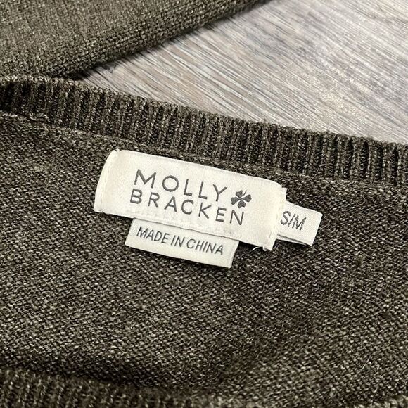 Molly Bracken NWOT Cozy Black Heart Sweater S/M - Picture 6 of 6